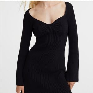 H&M ribbed knit mini dress
